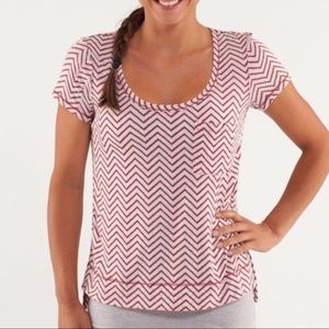 Lululemon Chevron Perfect Layer Tee